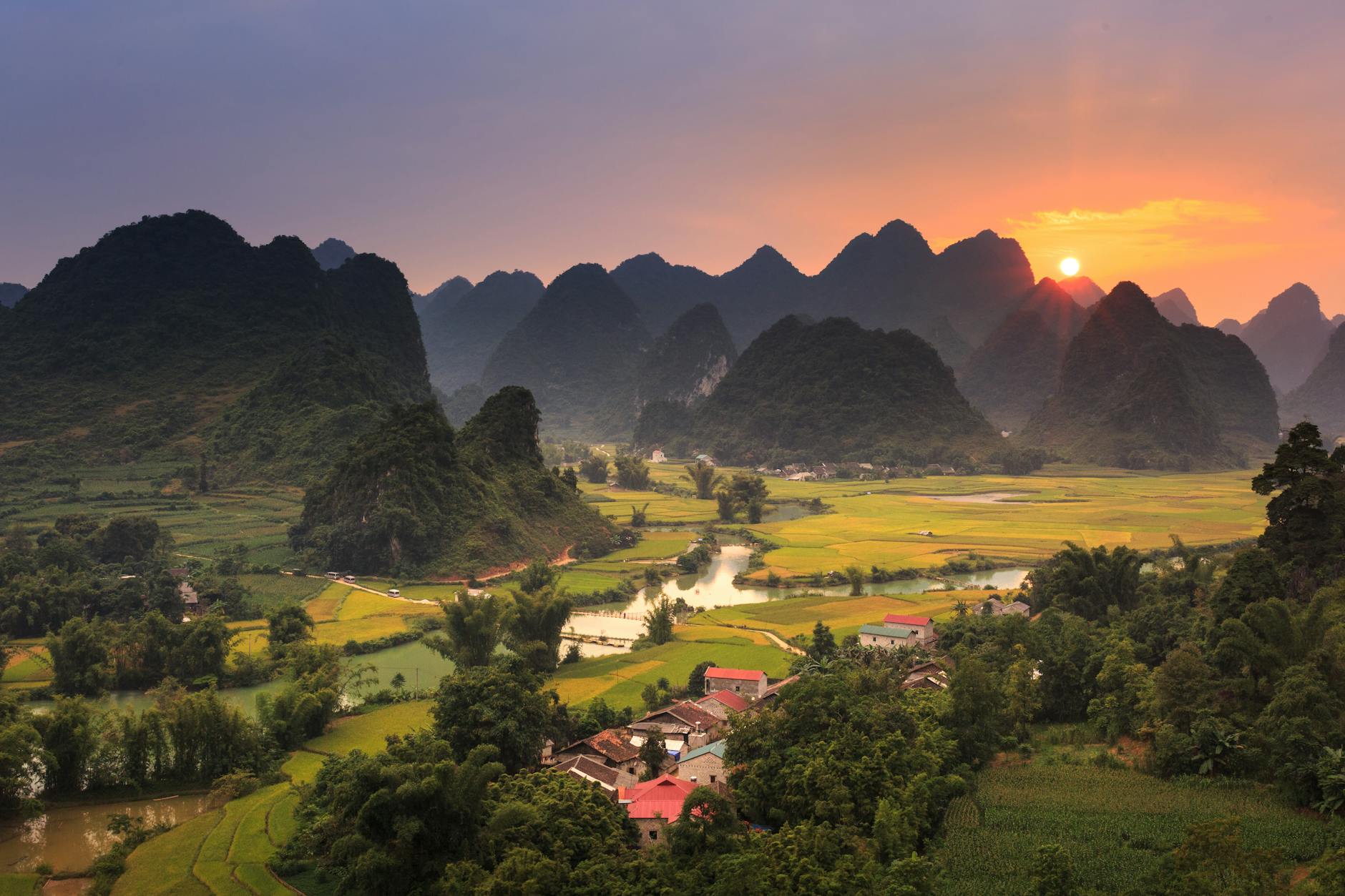 Paysage de Cao Bang