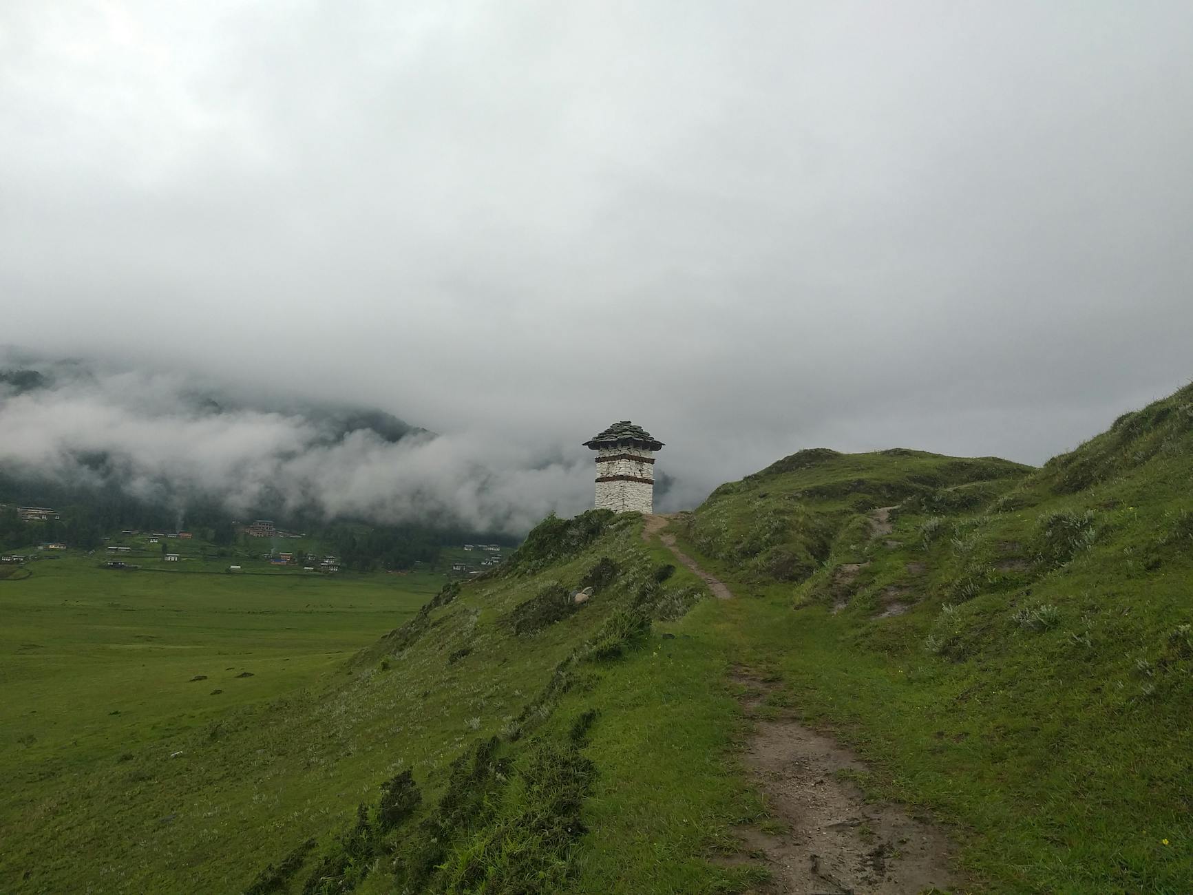 Paysage de Wangdue Phodrang